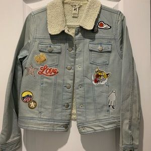 Vintage Patchwork Jean Jacket